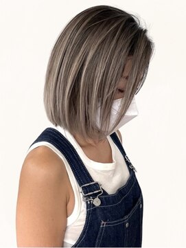 ジルブラン 土浦(JIL BLAN) ハイライトバレイヤージュダブルカラーケアブリーチ20代30代