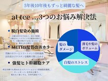 アットティー 金沢文庫(at tee...)の雰囲気（【大人女性3つのお悩み解決法】ずっと綺麗な褒められる髪色へ。）