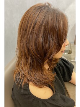 ネウィ 宮崎店(newi) やわらか質感×大人可愛い秋冬映え大人レイヤーミディパーマ