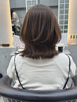 ロンドポレール 北千住(Lond polaire) 暗めカラー/レイヤーカット/マロンベージュ/くすみベージュ/