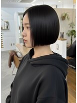 ジーナ 渋谷 表参道(JINA)&nbsp;大人ショートボブ/切りっぱなしボブ/前髪なし/20代30代