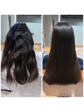 スープル オザキヤマ(SOUPLE.ozakiyama) 【髪質改善x縮毛矯正】SILKストレート