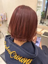 チコ シンジョウ(CHIKO) ビビットピンクのフェミニンボブ