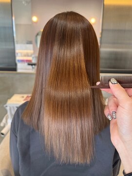 ヴォーグ 大曽根店(VOGUE) 髪質改善カラー×ほんのりオリーブベージュ【大曽根/髪質改善】