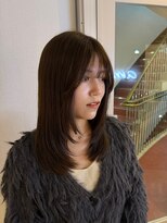 アム(amu) レイヤーカット/前髪カット/ミディアムレイヤー/顔周りレイヤー