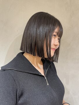 ニコ トウキョウ ヨコハマ(nico) 黒髪ストレートロングレイヤーミディアム髪質改善ストレートヘア