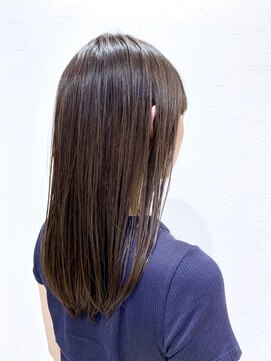 ジェービーヘア 稲毛(jb hair) 大人かわいい×暗髪アッシュブラウン×ストレート 【稲毛】