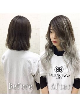 エクステ専門店あるじゃんすー 柏店 ホワイトシルバー#シールエクステ#モノトーンアッシュ#柏