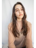 オースティン 錦糸町(AUSTIN) 大人かわいい前髪セシルカットココアブラウンフリンジウェーブ