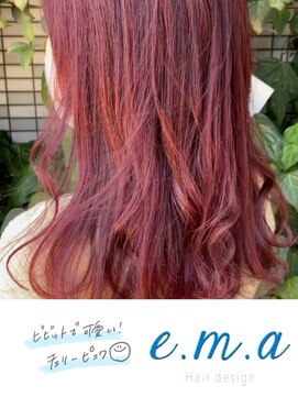 エマヘアデザイン(e.m.a Hair design) チェリーピンク