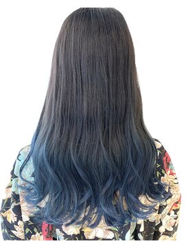 アライブ キチジョウジ(ALIVE Kichijoji) 韓国風ネイビーブルーグラデーションカラー