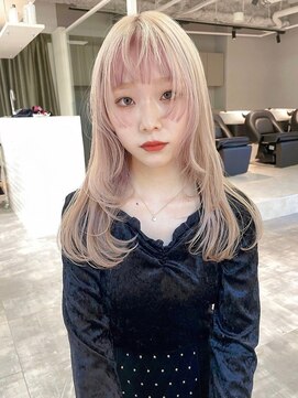 ペレ 渋谷(PELE) M3_デザインカラー ブリーチ2回~