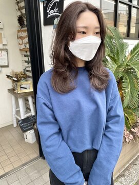 コフィー バイ メルト 吉祥寺(cofy by melt) 【松本咲花】ロングウルフレイヤーカット チョコレートベージュ