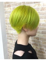 フォルック(FoLooK)&nbsp;刈り上げショート×ライムグリーン