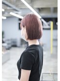 ピンクラベンダーのミニボブ♪