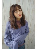 大人可愛い　ラフカールバング  マロンベージュ フェミニティ