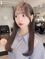 アルバム 渋谷パルコ(ALBUM) アイドル風顔まわり_グレージュカラーボブウルフ_ba418102