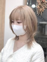 リベストバイジェービー 稲毛(li best. byjb)&nbsp;ミルクベージュ/ボブウルフ/ブリーチ/ハイトーン[稲毛/稲毛駅]