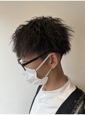 ツイストスパイラルパーマ刈り上げ束間ニュアンスパーマ