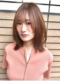 ナチュラルレイヤー×透明感こっくりカラー　表参道美容室