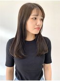 【FOLK】赤みなし透明感グレージュ☆似合わせ内巻きロング♪