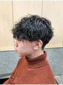 刈り上げマッシュ波巻きパーマ波巻きツイストスパイラルパーマ