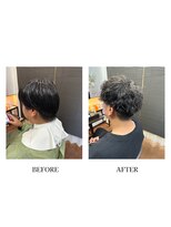 ヘアーメイク クーラ 行橋店(Hair make CURA)&nbsp;似合わせ小顔カットツーブロツイストスパイラルパーマ