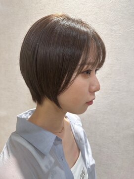 モッズ ヘア 銀座店(mod's hair) 小顔骨格矯正所ショートダブルカラーバレイヤージュ韓国２０代