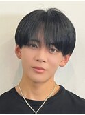 シースルーマッシュナチュラルマッシュメンズ韓国ツーブロック