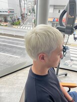 ソイクフ 高田馬場店(SOY-KUFU)&nbsp;MEN'SHAIRアッシュブラックベリーショートダークアッシュ