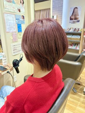 フェリエットバイビークール(feliette by Be-COOL) 【白髪ぼかし】モーブピンク/ハンサムショート