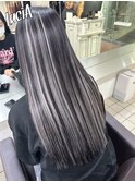 【レミー100%/54cm】シールエクステ80枚×バレイヤージュ