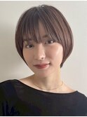 表参道大人ショートレイヤー酸性ストレートくびれショート30代