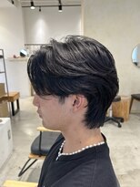 ビューバイネオリーブ 用賀店(Beau'r by neolive)&nbsp;ダークアッシュニュアンスパーマ韓国マッシュ《用賀》