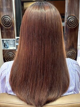 ハーシーバイアポロ 相模大野(HERSHE by apollo) x髪質改善/ホワイトグレージュ/レイヤーカット/チェリーブラウン