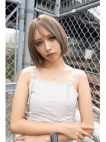 ホロン 池袋(HOLON)&nbsp;池袋美容室HOLON【レイヤーボブ/ミルクティーベージュ】