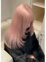 ベレーザ 渋谷(BELEZA) 17586全頭ブリーチアンブレラカラーバーガンディチェリーレッド