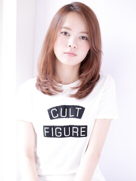 エイチバイシオミエイチ 神戸三宮(H by shiomi H) [shiomi H]大人カジュアル♪かきあげバング×レイヤーミディ