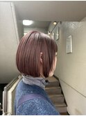 韓国ボブピンクブラウン