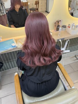 テトラ バイ ネオリーブ 横浜西口店(tetra by neolive) ピンクラベンダー ハイトーン ケアブリーチ ロング 横浜★