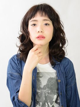 アース 綾瀬店(HAIR&MAKE EARTH) 暗髪カジュアルミディ【EARTH綾瀬店】