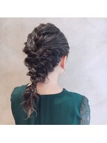 マッシュ 天王寺あべの(MASHU)&nbsp;結婚式アレンジ 編みおろしアレンジ