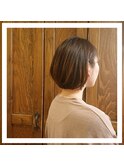 【耳掛け×重めボブ】