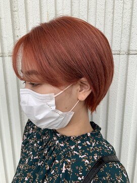 ロア 福岡天神本店(LORE) 大人気チェリーレッド／ハンサムショート/nana