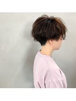 タグ(#tag)&nbsp;#刈り上げマッシュショート×ゆるパーマ