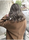 バレイヤージュハイライトグレージュエアタッチ