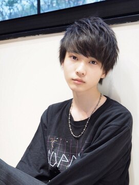 ネイビー(NAVY) ナチュラル ショートマッシュ スタイリング 簡単 メンズ