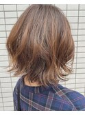 ゆるふわくびれボブ!ベージュ!十条!
