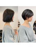 ショートボブ/大人巻き/ぷつっとボブ/ナチュラルモード/銀座駅