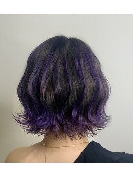 アネックスジャパン ゆめタウン高松店(ANNEX JAPAN) パープルバレイヤージュボブ